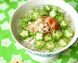 オクラと梅の冷やし茶漬け作り方2写真