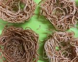 揚げ素麺で甘酢あんかけ作り方2写真