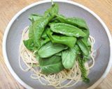 超簡単スイートバジルたっぷりパスタ作り方5写真