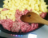 ☆母のジャガイモと挽き肉の炒め煮☆作り方3写真