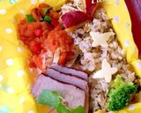 タンドリーチキン、紅茶煮豚、高菜ご飯作り方1写真