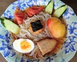 のりっこチキンで、夏休み小学生用冷麺作り方4写真