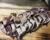鰹のタタキのピリ辛ねぎだく卵黄のせ作り方3写真