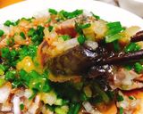 鰹のタタキのピリ辛ねぎだく卵黄のせ作り方6写真