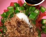 焼きアジの夏野菜&おかかソースのせ作り方8写真