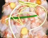 蒸し手羽元の梅肉ソースがけ作り方4写真