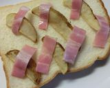 ポテトとベーコンのカレー風味トースト作り方3写真