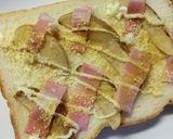 ポテトとベーコンのカレー風味トースト作り方4写真