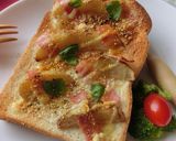 ポテトとベーコンのカレー風味トースト作り方5写真