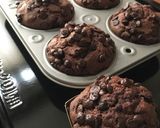 チョコチップたっぷりココアマフィン作り方6写真