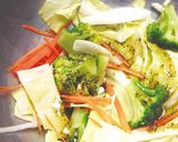 レンジで簡単♪豚肉と野菜のバジル蒸し焼き作り方2写真