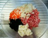 簡単☆豚肉とひじきのハンバーグ作り方4写真