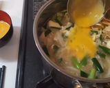 健康思考味噌汁006　ニラ&舞茸作り方6写真