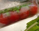 しらすバジルとトマトソルベの冷製パスタ作り方4写真