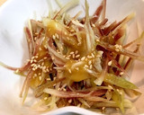 みょうがの酢味噌和え 簡単 おつまみ作り方3写真