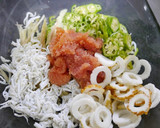 簡単ヘルシー！和えるだけ☆夏パスタ風蕎麦作り方2写真