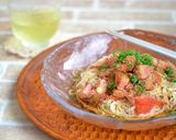 トマトとベーコンのごまぶっかけ素麺作り方4写真