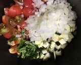 お手軽☆トマトとズッキーニのコンカッセ作り方1写真