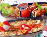 sunnybeachなキムチ炒飯 夏弁当作り方1写真