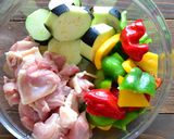 鶏もも肉となすの味噌炒め【作りおき】作り方1写真