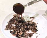 黒豆入りイカ焼きそば作り方2写真