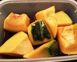 レンジでカボチャの煮付け(タッパー編)作り方2写真