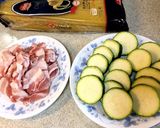 豚バラ肉とズッキーニのパスタ作り方2写真