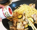 豚バラ肉とズッキーニのパスタ作り方7写真