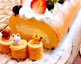 ふわふわロールケーキ☆いちごブルーベリー作り方11写真