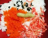 ＊とびっこと桜えびの彩りおにぎり＊作り方1写真