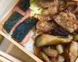ナスともち豚の生姜焼き♡１０分弁当作り方4写真