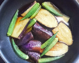 簡単美味！茄子とおくらの煮浸し♥作り方6写真