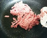 簡単☆ひき肉とニラの甘辛絶品丼☆作り方2写真