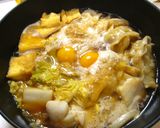 お子様もOK☆卵と餃子入りキムチ鍋作り方6写真