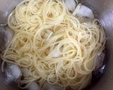 トマト&バジルとチーズソースの冷製パスタ作り方3写真