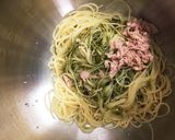 トマト&バジルとチーズソースの冷製パスタ作り方4写真
