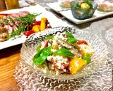 オイルサーディンとフェタチーズの夏サラダ作り方5写真