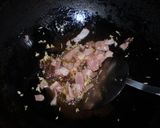 アンチョビ、ベーコン、ほうれん草の油炒め作り方3写真