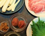 酒つまに☆エシャレットの大葉肉巻き作り方1写真