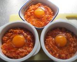 簡単お急ぎ朝食に♬　ココットごはん作り方5写真