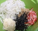 大根消費【大根とカニカマの塩昆布サラダ】作り方3写真