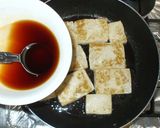豆腐ステーキ♪簡単にんにく甘辛味作り方6写真