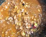 タコとひき肉のラグーソースパスタ作り方5写真