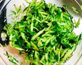 簡単！ささめきゅうりと豚しゃぶサラダ作り方2写真