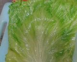 しんなりレタスでお肉のロール巻き作り方1写真