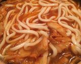 豚キムチ煮込みうどん作り方3写真