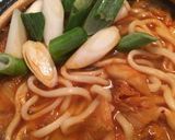 豚キムチ煮込みうどん作り方4写真