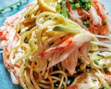簡単♪カニカマとレモン醤油の冷製パスタ作り方10写真