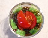 トマトオクラもずく酢作り方13写真