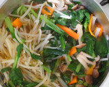 簡単♪ニラ もやしと小松菜の中華スープ！作り方5写真